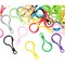 Juvale Plastic Lobster Clasps- 100-Pack Hard Plastic Lobster Hooks, Large Plastic Lobster Claw Clasp for DIY Toys, Key Rings, Key Chains, Assorted Colors, 2 x 1 Inches